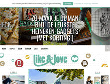 Tablet Screenshot of likeandlove.nl